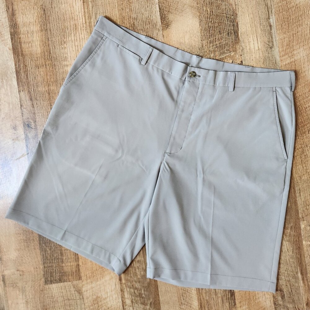 Roundtree & Yorke Mens Performance Flat Front Golf Shorts Size 40
